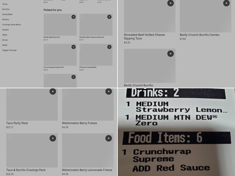 Taco Bell Menu