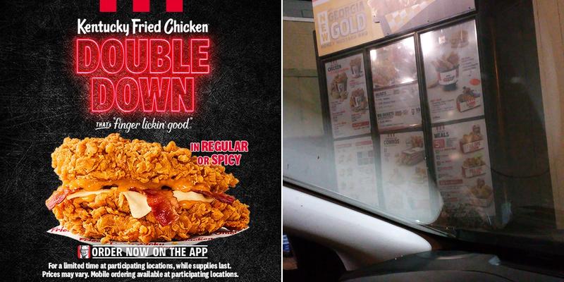 KFC Menu