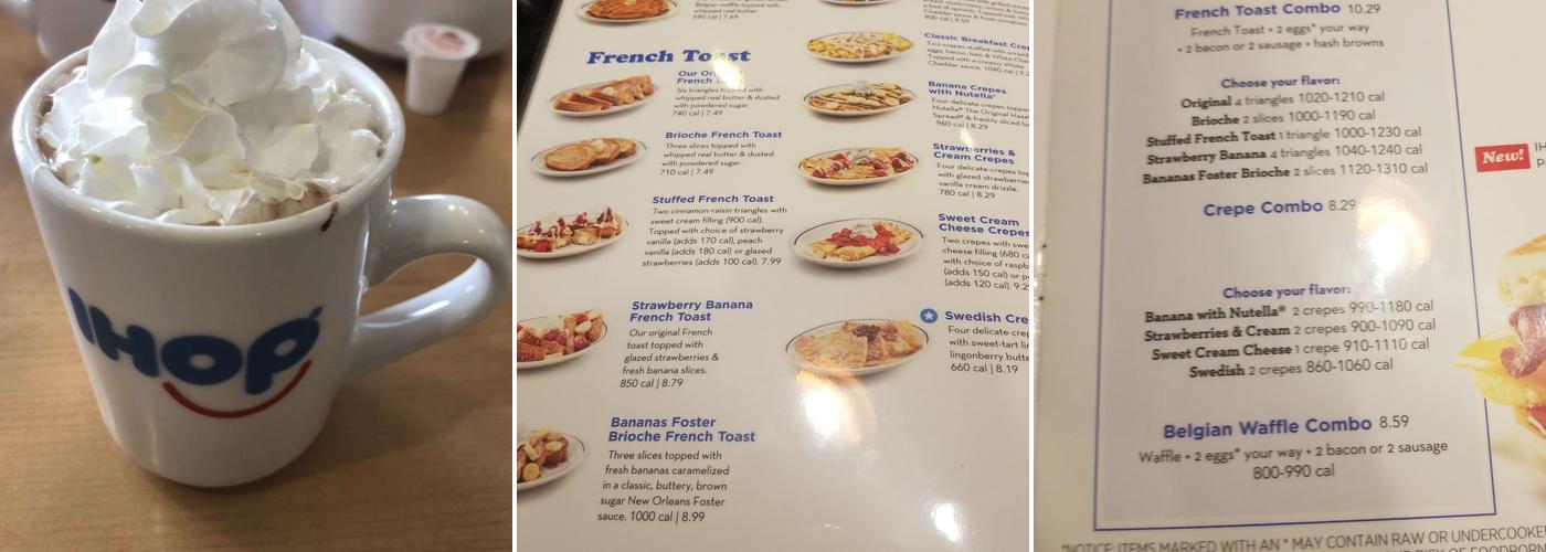 IHOP Menu