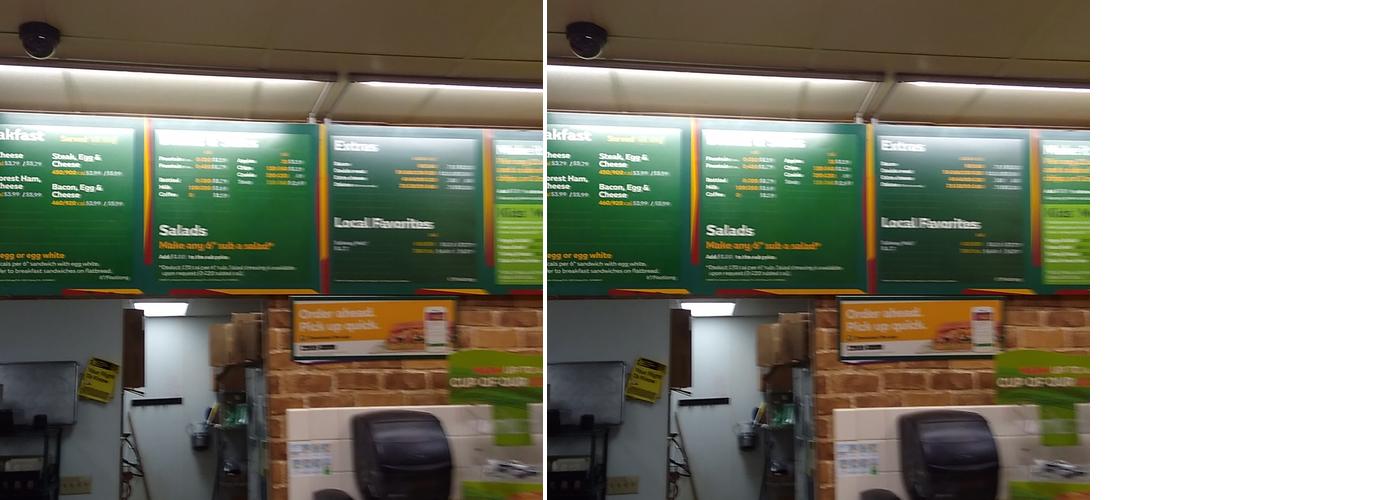 Subway Menu