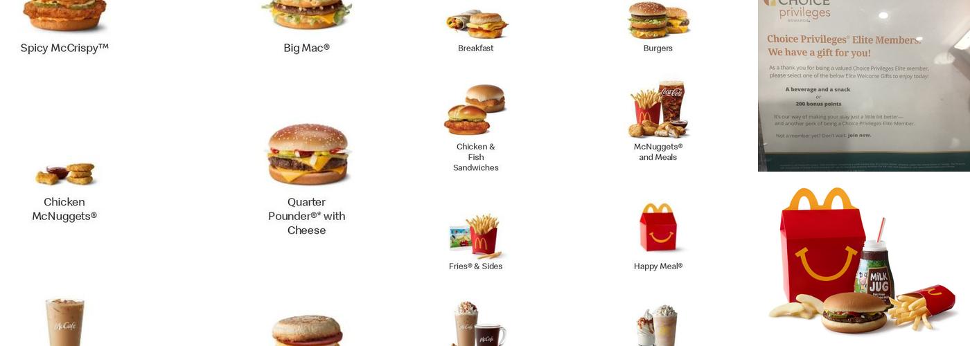 McDonald's Menu