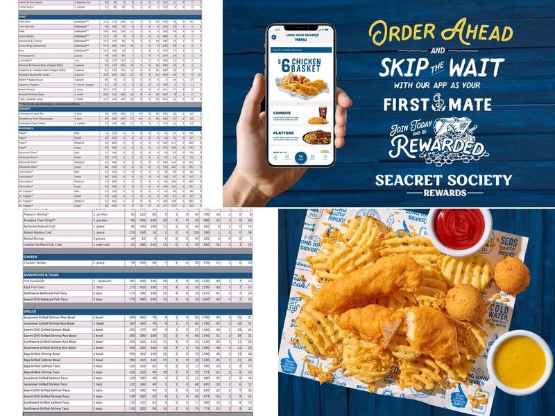 Long John Silver's Menu