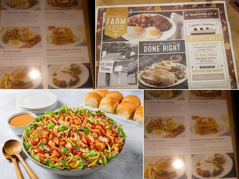 Bob Evans Menu