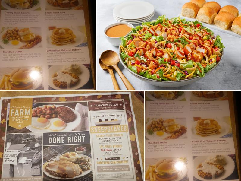 Bob Evans Menu