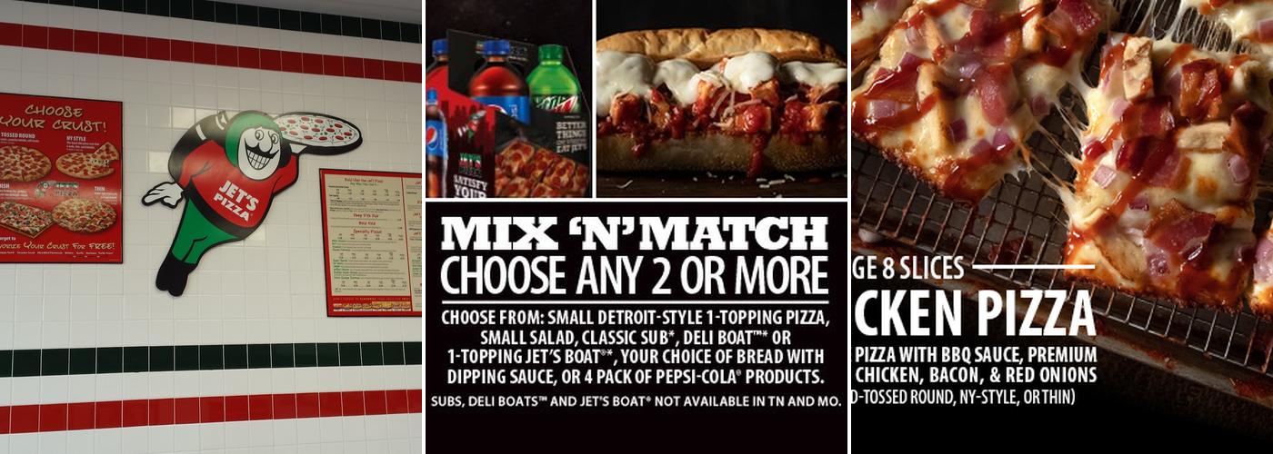 Jet's Pizza Menu
