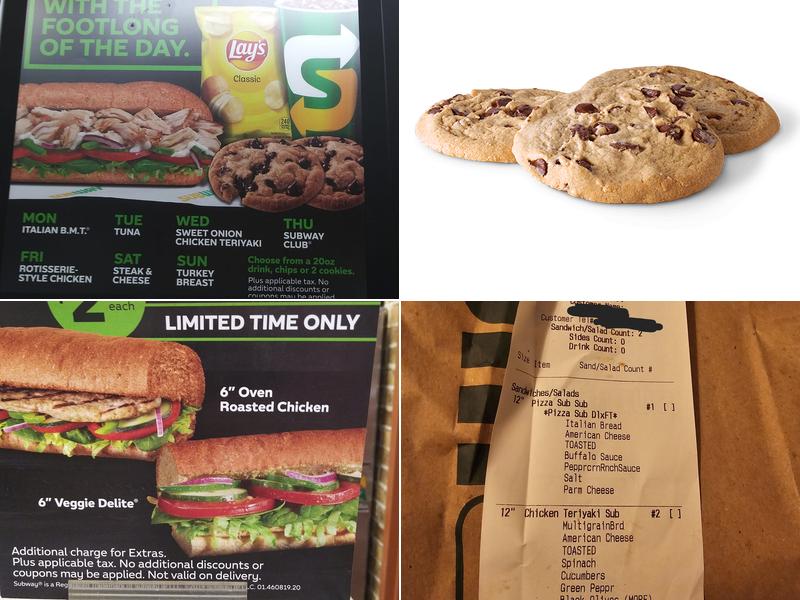 Subway Menu