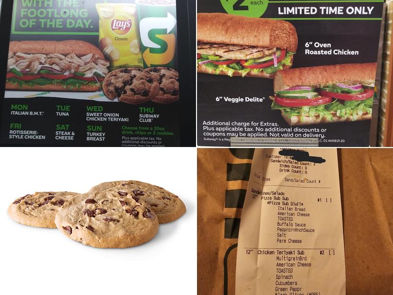 Subway Menu