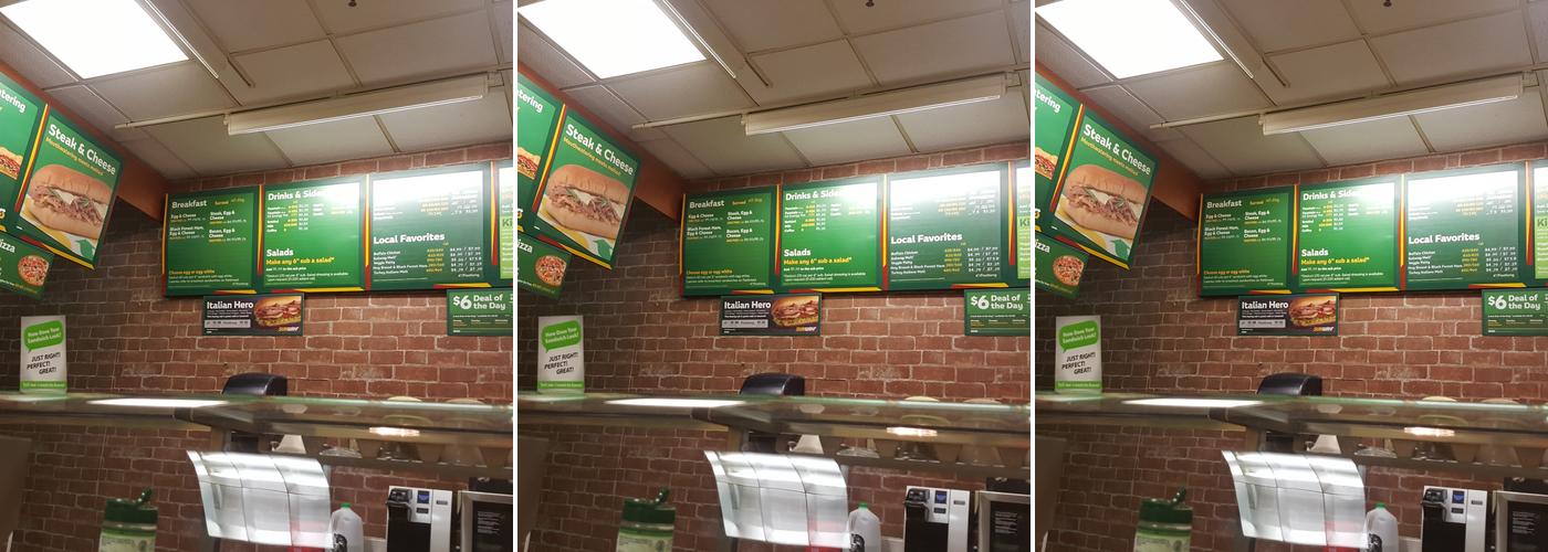 Subway Menu