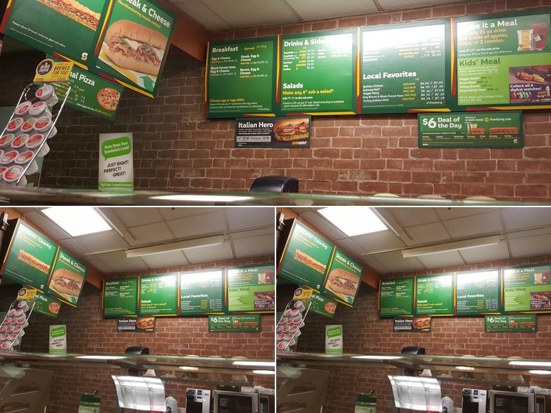 Subway Menu