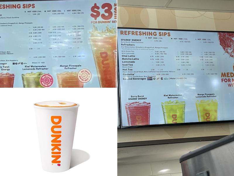Dunkin' Menu