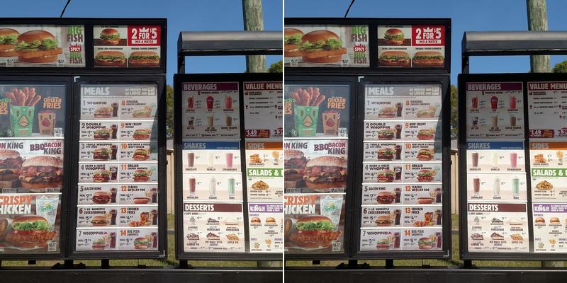 Burger King Menu