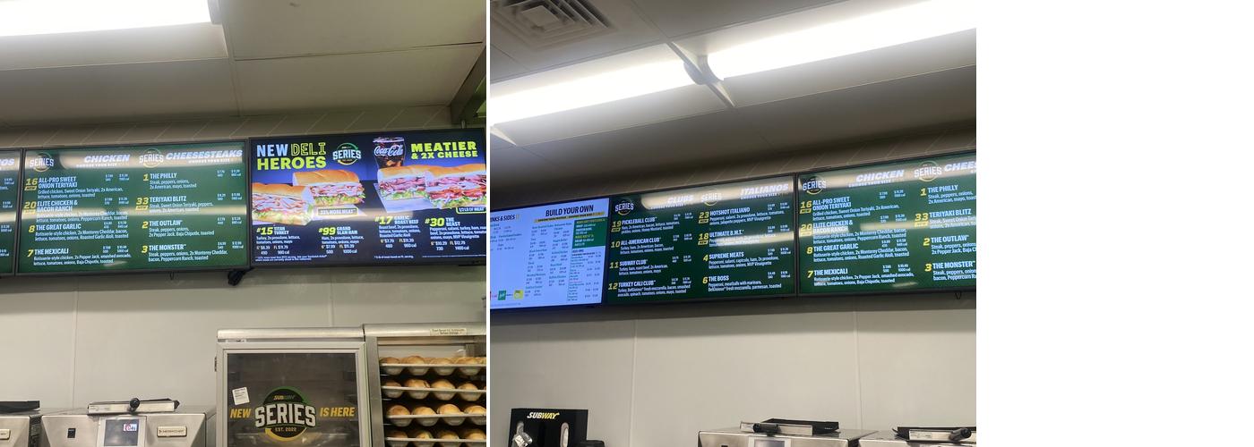 Subway Menu