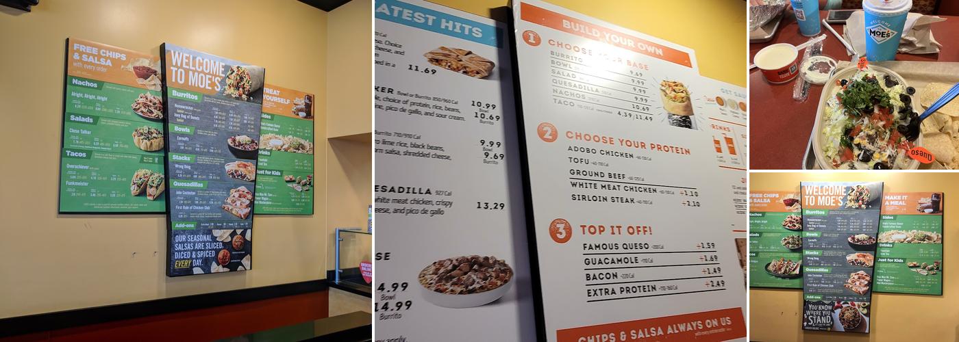 Moe's Southwest Grill Menu