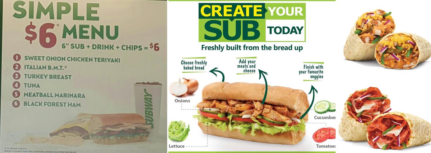 Subway Menu