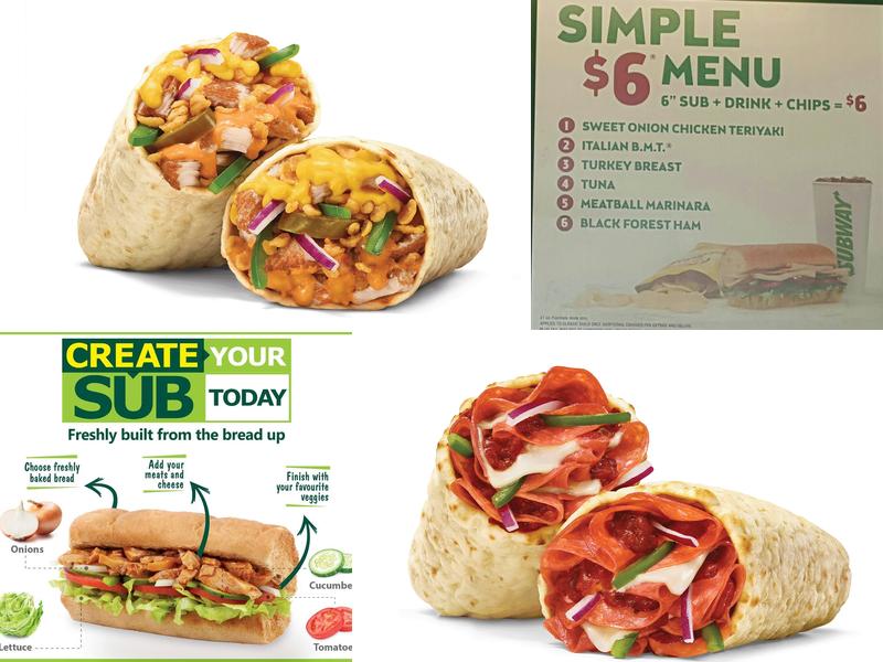 Subway Menu