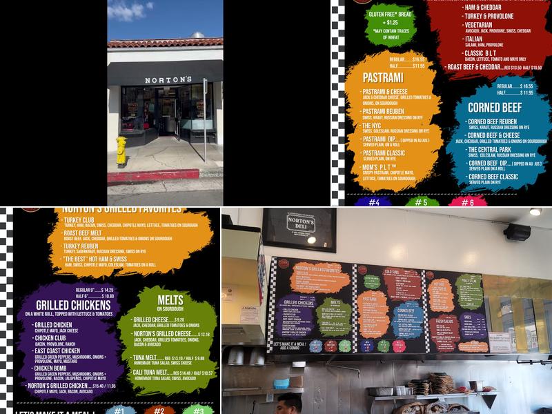 Norton's Pastrami & Deli Menu
