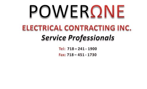 Powerone Electrical Contracting Inc. 1459 Bassett Ave, Bronx New York 10461