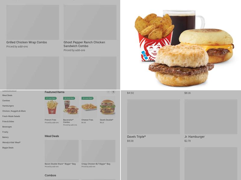 Wendy's Menu