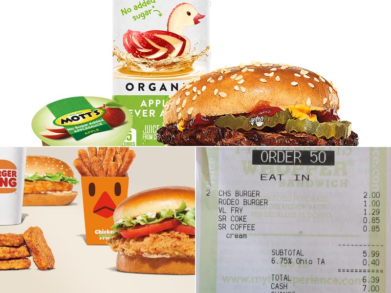 Burger King Menu