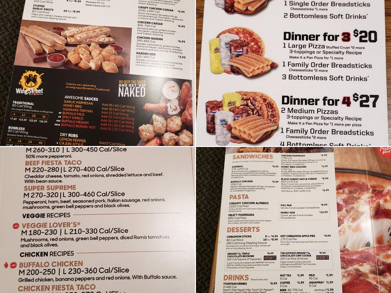 Pizza Hut Menu