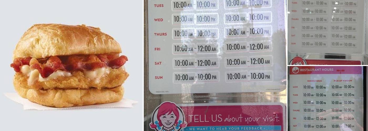 Wendy's Menu