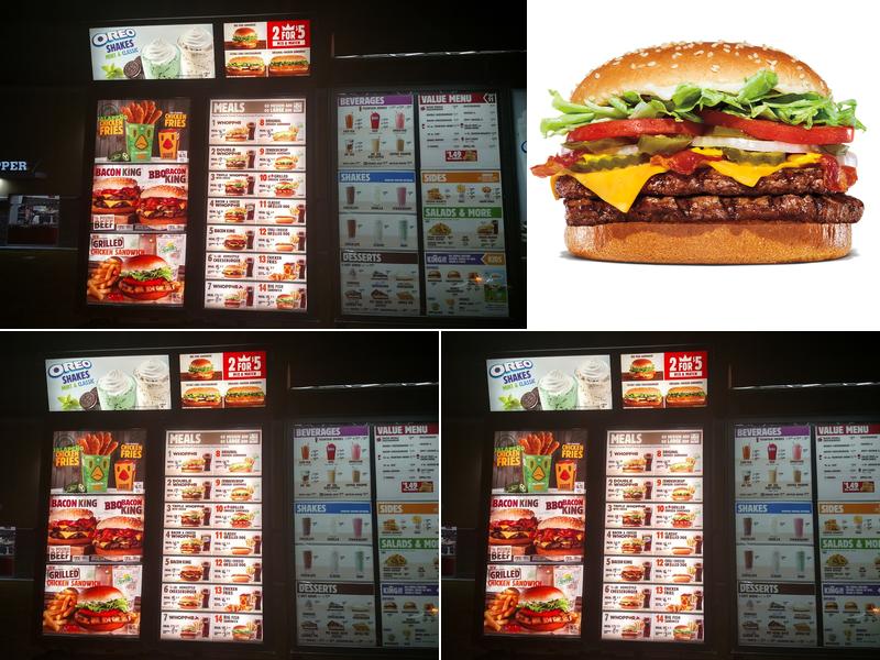 Burger King Menu