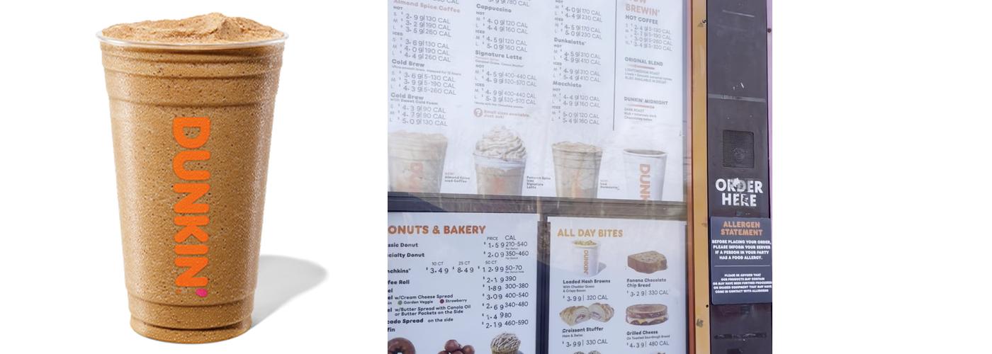 Dunkin' Menu