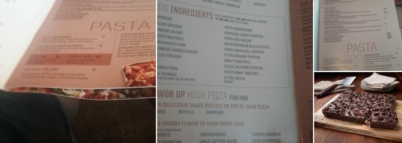 Pizza Hut Menu