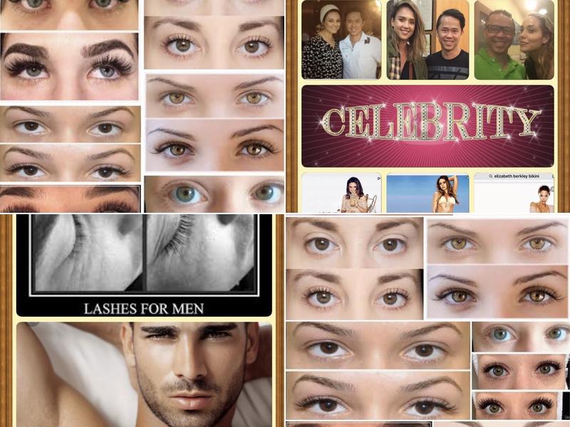 hollywood celebrities eyelash extensions