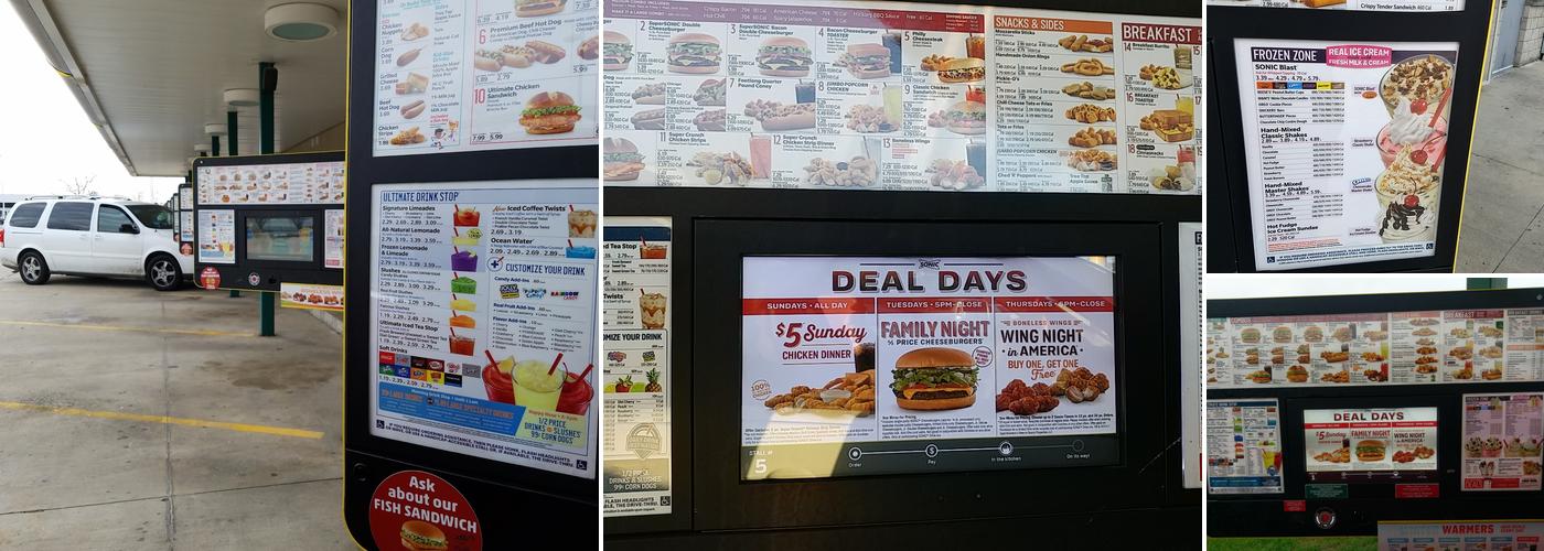 Sonic Drive-In Menu