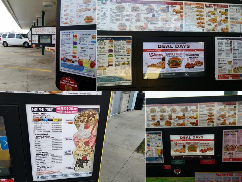 Sonic Drive-In Menu