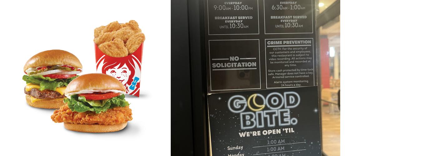 Wendy's Menu