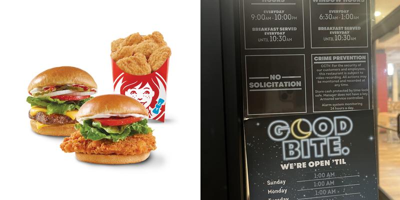 Wendy's Menu