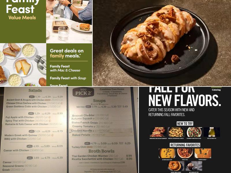 Panera Bread Menu