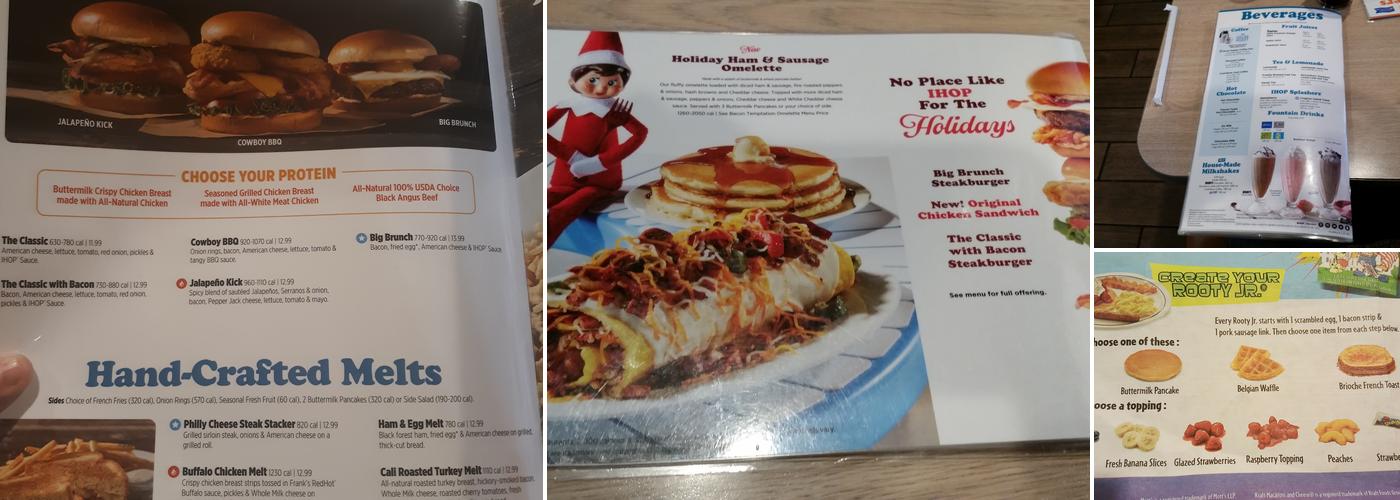 IHOP Menu