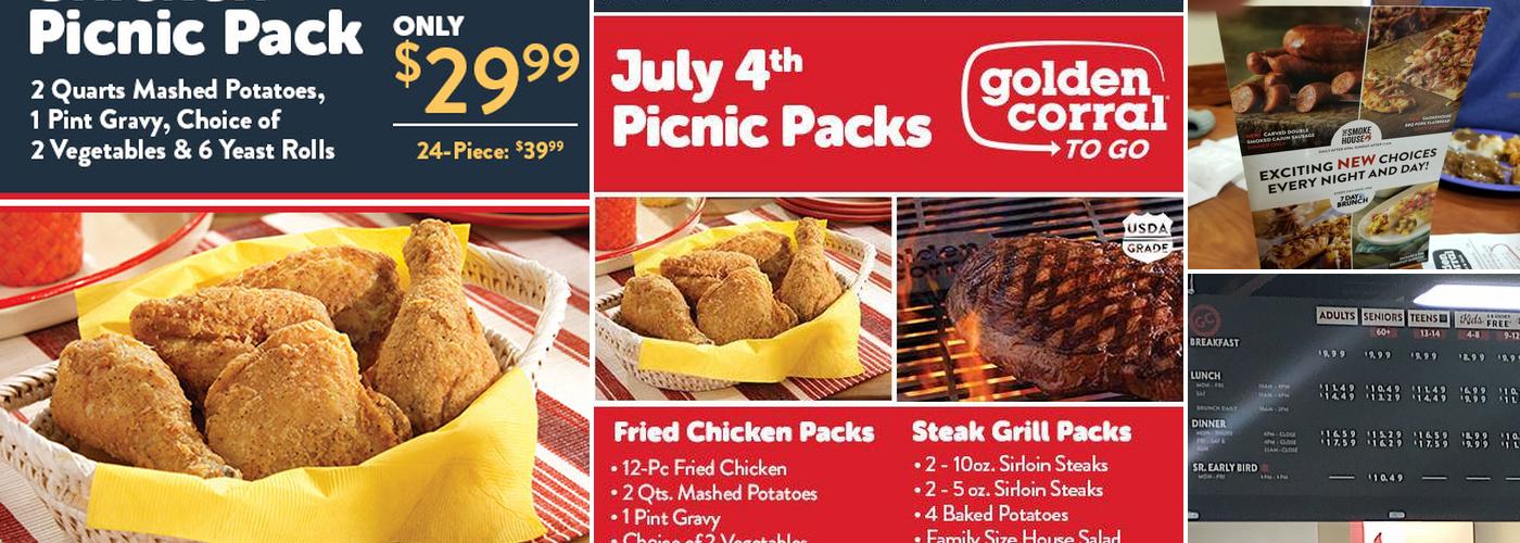 Golden Corral Buffet & Grill Menu