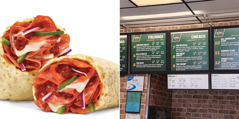 Subway Menu