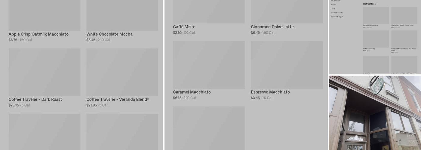 Starbucks Menu