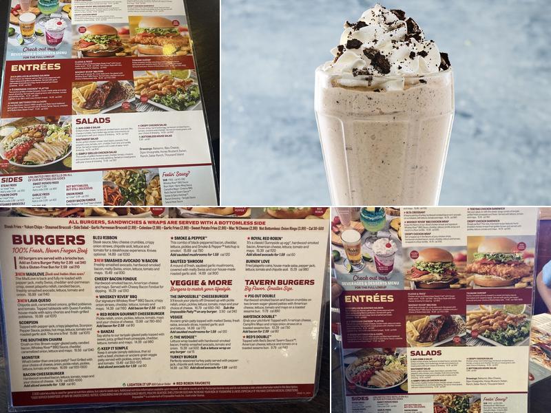 Red Robin Gourmet Burgers and Brews Menu