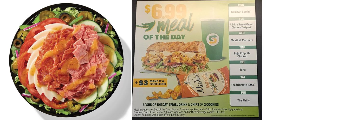 Subway Menu