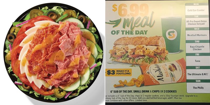 Subway Menu