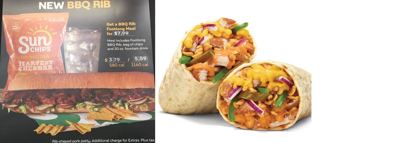 Subway Menu