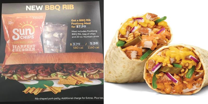 Subway Menu