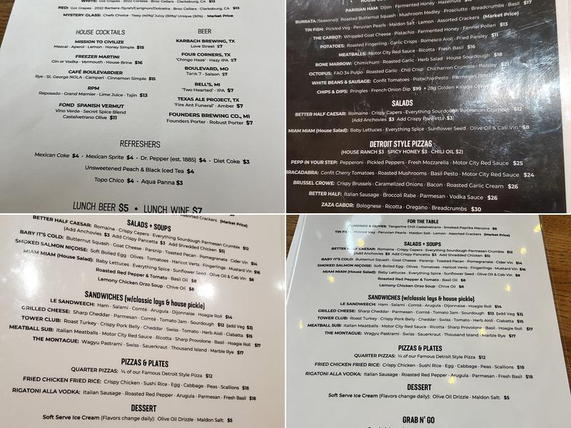 Fond Menu