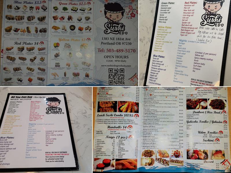 Sushi Edo Menu
