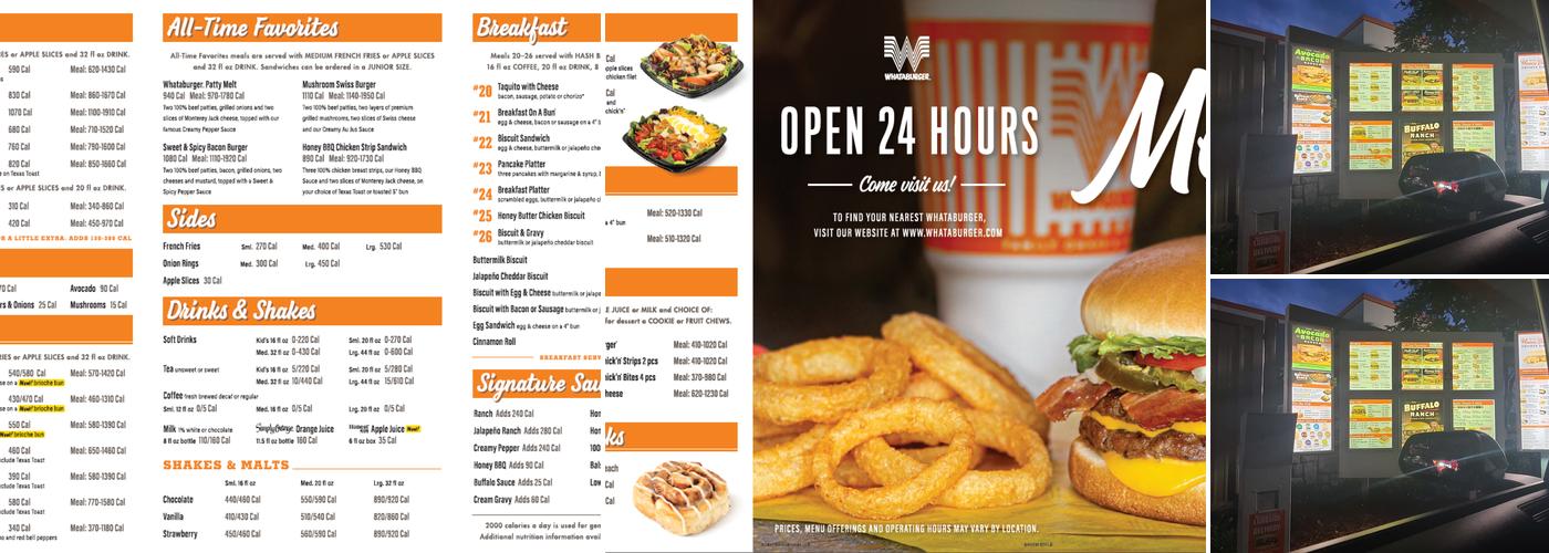 Whataburger Menu