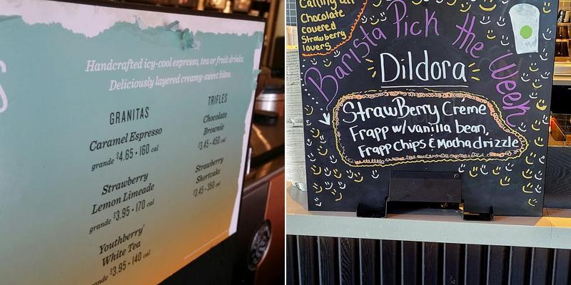 Starbucks Menu