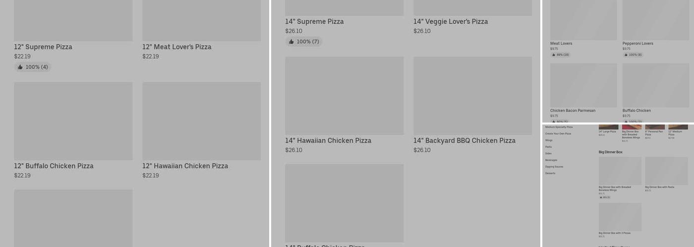 Pizza Hut Menu