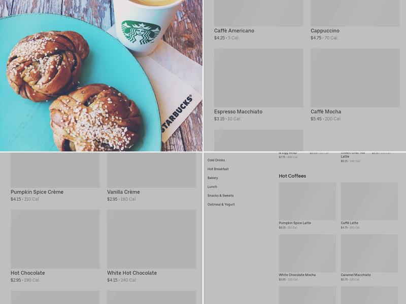 Starbucks Menu