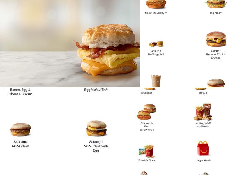 McDonald's Menu
